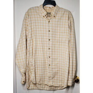 L.L.Bean Men’s XL Regular Button-Down Shirt 100% Cotton Plaid Long Sleeve Casual